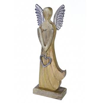 Dřevěný anděl GABRIEL výška 45 cm 2