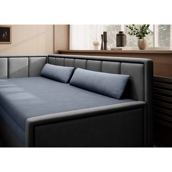 Pohovka  GALILEO levá, modrá/šedá 6