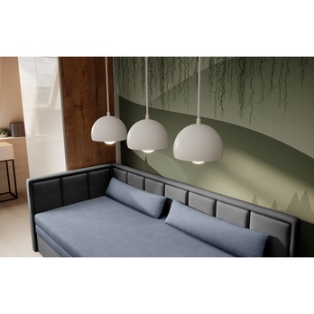 Pohovka  GALILEO levá, modrá/šedá 8