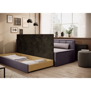 Pohovka  GALILEO levá, fialová/růžová 3