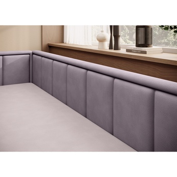 Pohovka  GALILEO levá, fialová/růžová 6