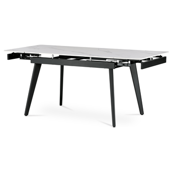 Jídelní stůl GAREN bílý mramor/černá 2