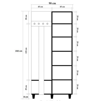 Předsíňová sestava GARMANTO 1 dub sonoma 6