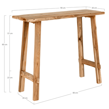 Konzolový stolek GARUNO teak 6