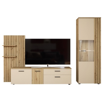 Obývací stěna GATWICK dub artisan/kašmír 3