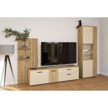 Obývací stěna GATWICK dub artisan/kašmír 6