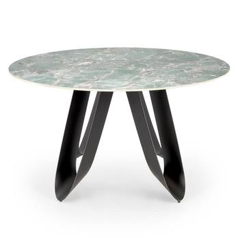 Jídelní stůl GAUVONA zelený mramor/černá 3