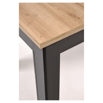 Jídelní stůl GAZMU dub artisan/černá 5