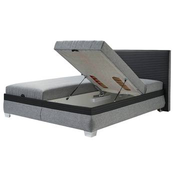 Polohovací postel s matrací GENOVIA černá/šedá, 180x200 cm 3