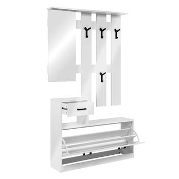 Předsíňová stěna GENYA bílá vysoký lesk 1