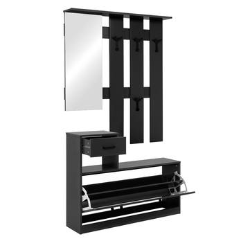 Předsíňová stěna GENYA antracitová 1