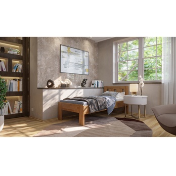 Postel GERDA I dub/světlý ořech, 90x200 cm 1
