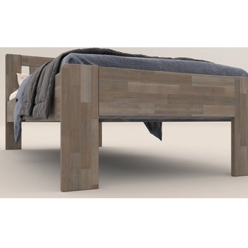 Postel GERDA I buk/šedá, 90x200 cm 5