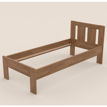 Postel GERDA I dub/světlý ořech, 90x200 cm 2