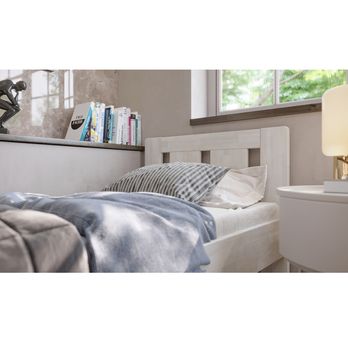 Postel GERDA I buk/bílá, 100x200 cm 3