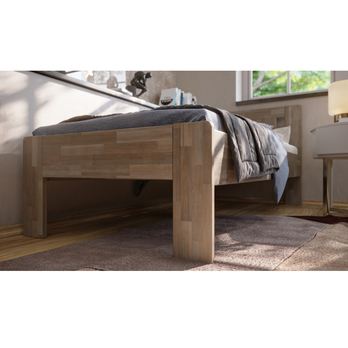 Postel GERDA I buk/šedá, 100x200 cm 4