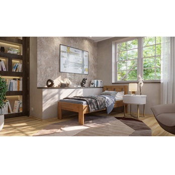 Postel GERDA I dub/světlý ořech, 100x200 cm 1