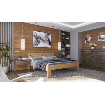 Postel GERDA II buk, 160x200 cm 1