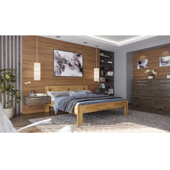 Postel GERDA II dub, 160x200 cm 1