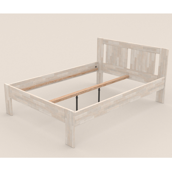 Postel GERDA II buk/bílá, 140x200 cm 2