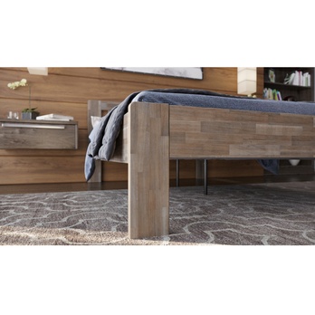 Postel GERDA II buk/šedá, 140x200 cm 3