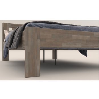 Postel GERDA II buk/šedá, 140x200 cm 5