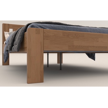 Postel GERDA II dub/světlý ořech, 140x200 cm 3