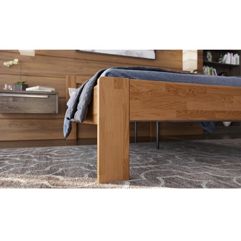 Postel GERDA II dub/světlý ořech, 140x200 cm 4