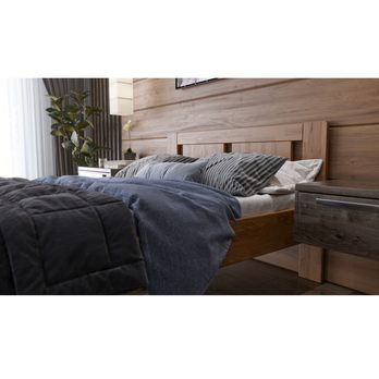 Postel GERDA II dub/světlý ořech, 140x200 cm 5