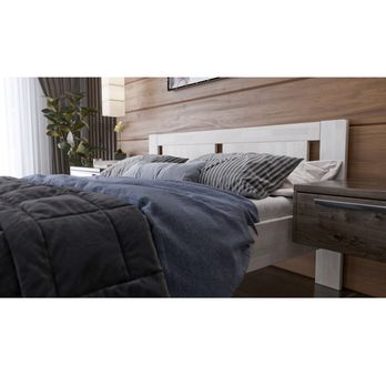 Postel GERDA II buk/bílá, 160x200 cm 6