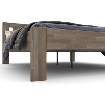 Postel GERDA II buk/šedá, 160x200 cm 4