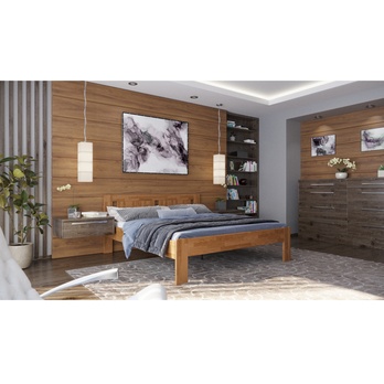 Postel GERDA II dub/světlý ořech, 180x200 cm 1