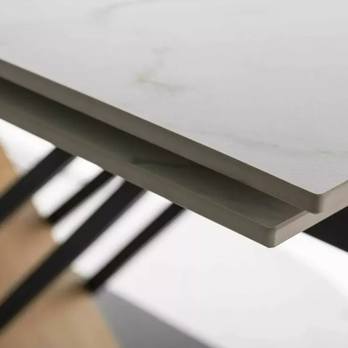 Jídelní stůl GINISAS bílá/dub, šířka 180 cm 3