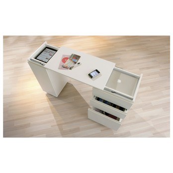 Výsuvný psací stůl GIOCO bílá 3