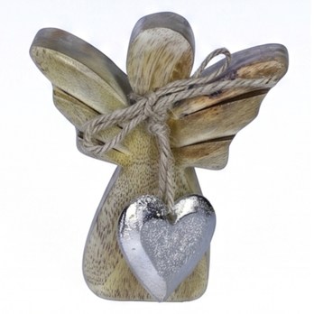 Dřevěný anděl GIORGINA výška 10 cm 2