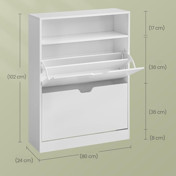 Botník GLANCE 3 bílá 5