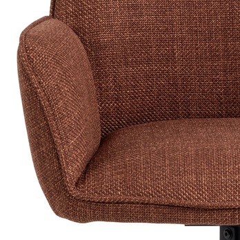 Jídelní židle GLENDA oranžová/černá 6