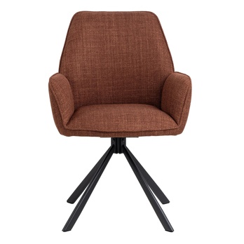 Jídelní židle GLENDA oranžová/černá 2