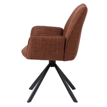 Jídelní židle GLENDA oranžová/černá 3