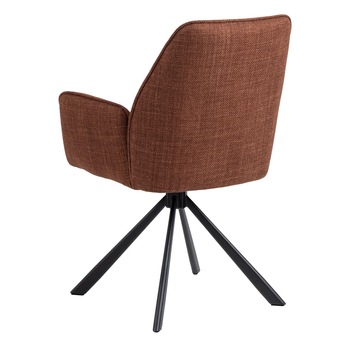 Jídelní židle GLENDA oranžová/černá 4