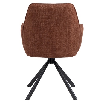 Jídelní židle GLENDA oranžová/černá 5