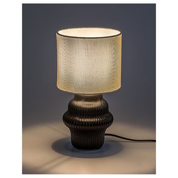 Stolní lampa GLIMO černá/bílá 1