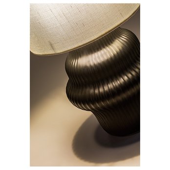 Stolní lampa GLIMO černá/bílá 2