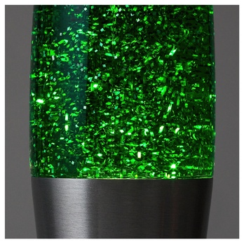 Lávová lampa GLITTER 2 zelená/stříbrná 3