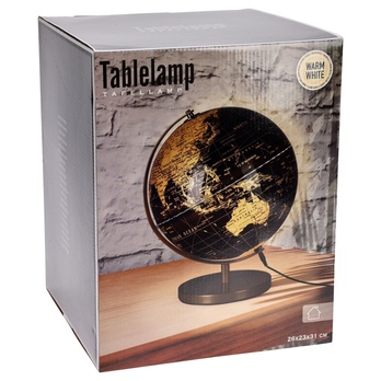 Stolní lampa GLOBUS černá/zlatá 2