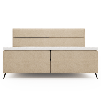 Postel s matrací GLORIANA béžová, 180x200 cm 3