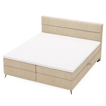 Postel s matrací GLORIANA béžová, 180x200 cm 5
