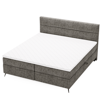 Postel s matrací GLORIANA tmavě šedá, 180x200 cm 5