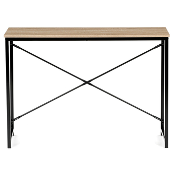 Psací stůl GLOWEN černý kov/dub divoký 3