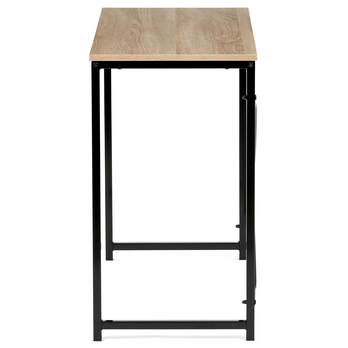 Psací stůl GLOWEN černý kov/dub divoký 4